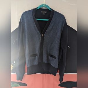 Brooks Brothers Vintage Two-Tone Cardigan with Pockets